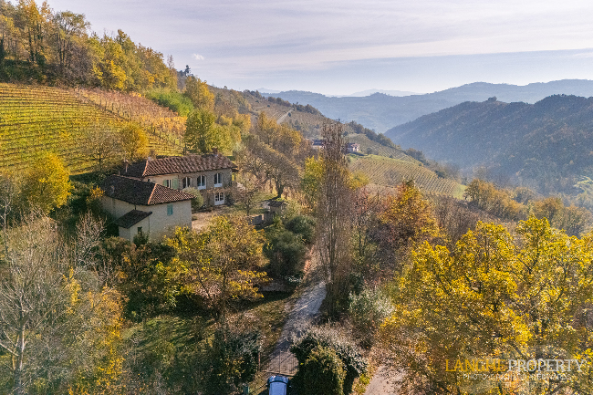 Piedmont Langhe stone farmhouse for sale in wine area, Italy