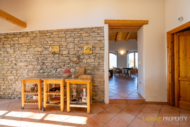 Piedmont Langhe stone farmhouse for sale in wine area, Italy