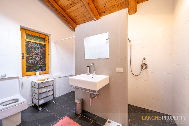 Piedmont Langhe stone farmhouse for sale in wine area, Italy