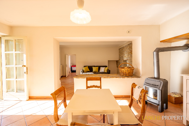 Piedmont Langhe stone farmhouse for sale in wine area, Italy
