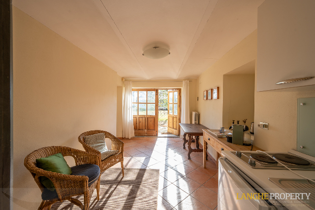 Piedmont Langhe stone farmhouse for sale in wine area, Italy